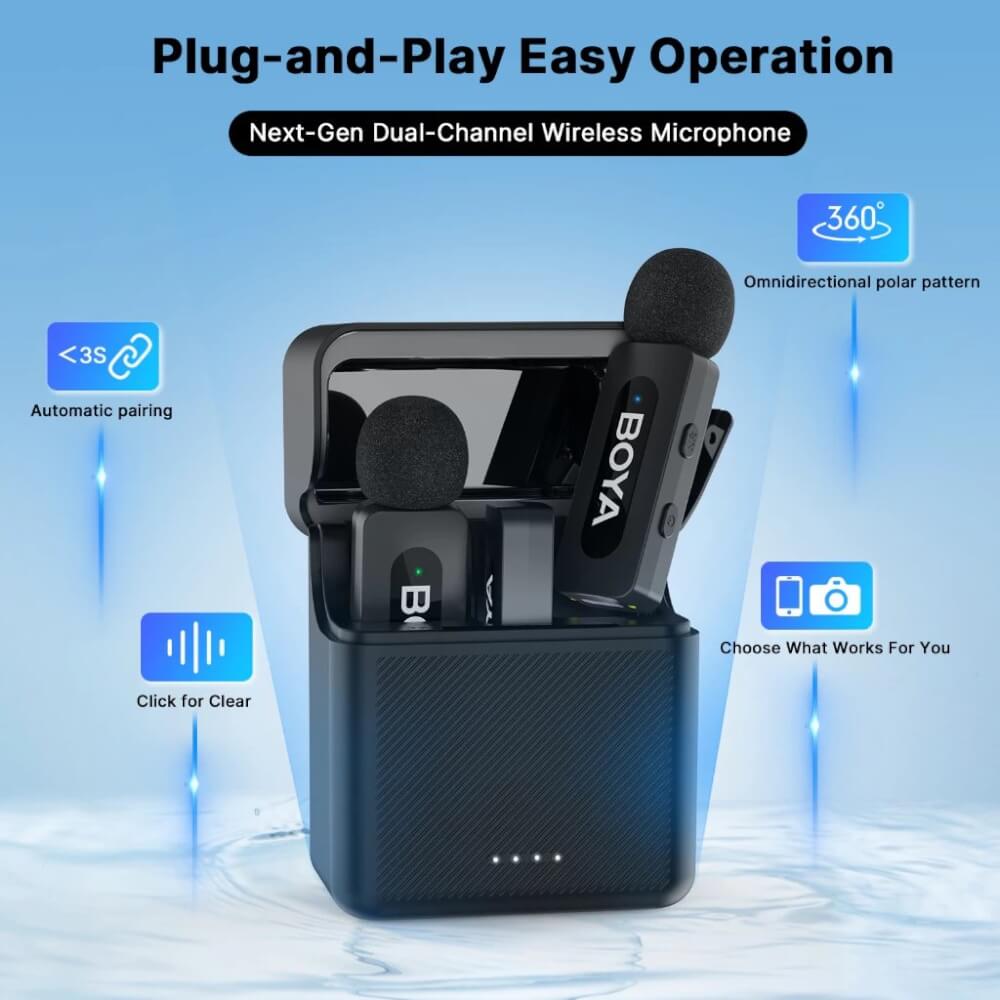 ไมโครโฟนไร้สาย BOYA MICROPHONE BOYA BY-V3